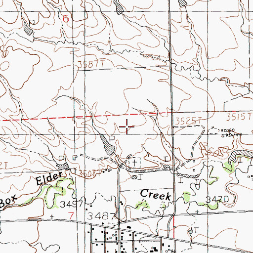 Topographic Map of Roy Cemetery, MT