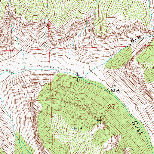 Topographic Map of Ben Good Creek, CO