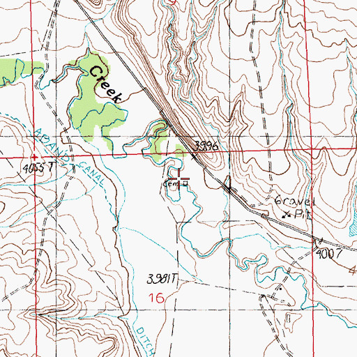 Topographic Map of Tyler Cemetery, MT