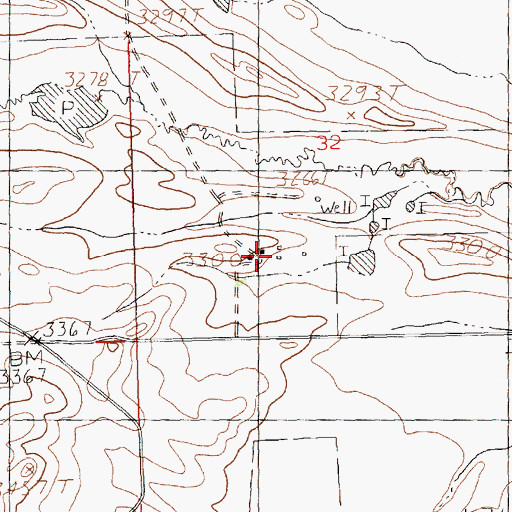 Topographic Map of Auburn Post Office (historical), MT
