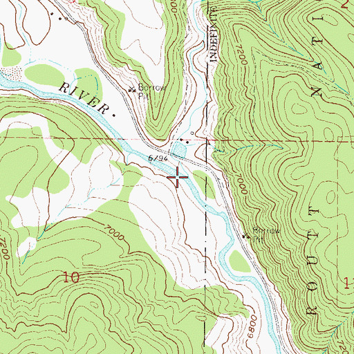 Topographic Map of Big Creek, CO