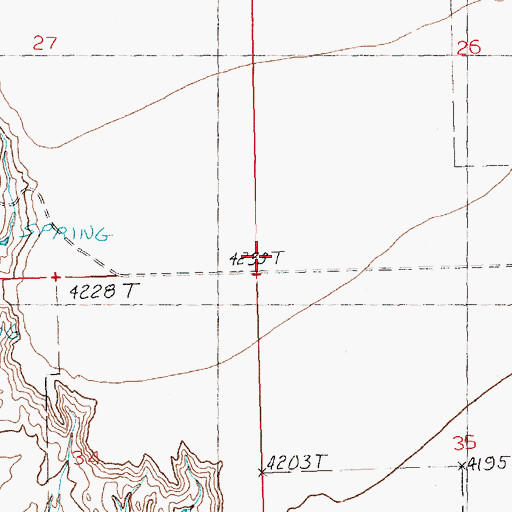 Topographic Map of Riddell School (historical), MT