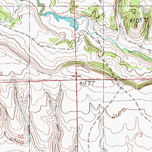 Topographic Map of Chronister School (historical), MT