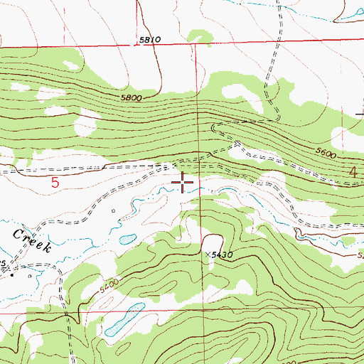 Topographic Map of Half Moon Pass School (historical), MT