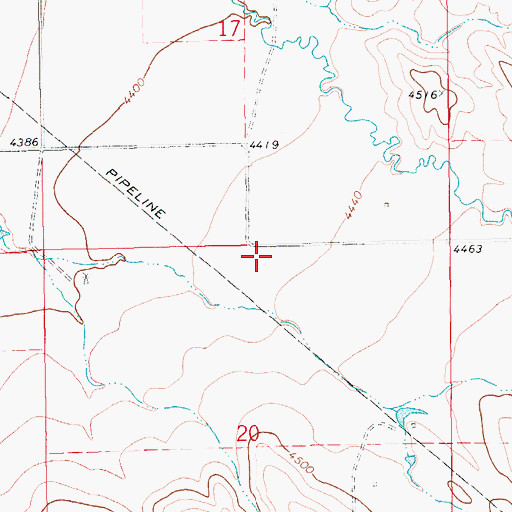 Topographic Map of Manley School (historical), MT