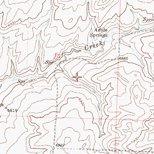 Topographic Map of Rock Creek, CO