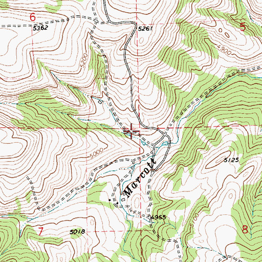 Topographic Map of Bear Paw School (historical), MT