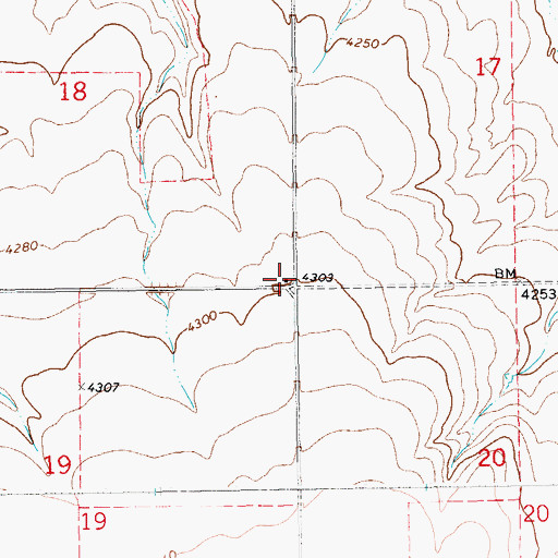 Topographic Map of Wright School (historical), MT