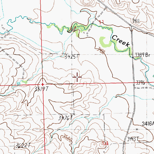 Topographic Map of Kinnick School (historical), MT