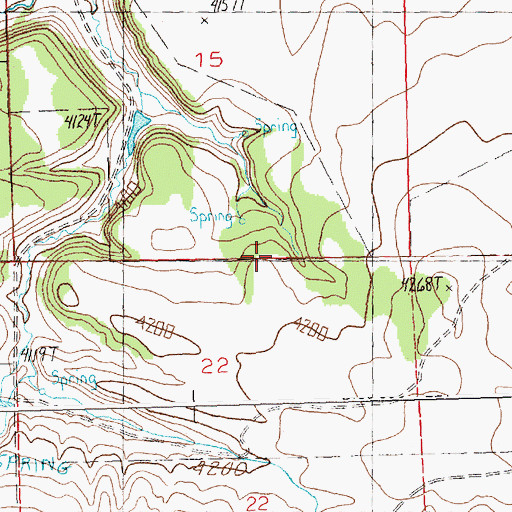 Topographic Map of Lundstrand School (historical), MT