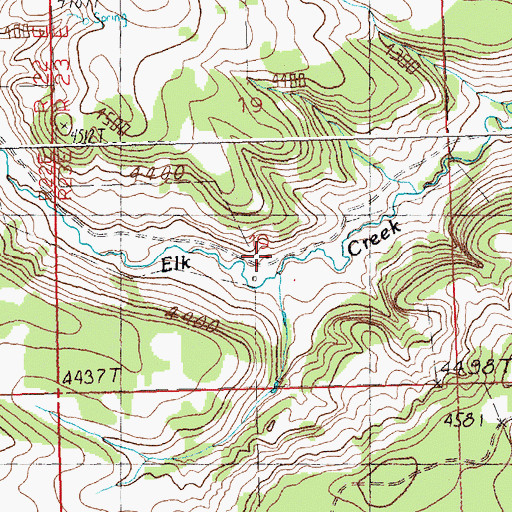 Topographic Map of Honeyager School (historical), MT