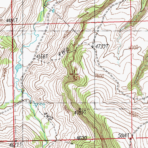 Topographic Map of Minnick School (historical), MT