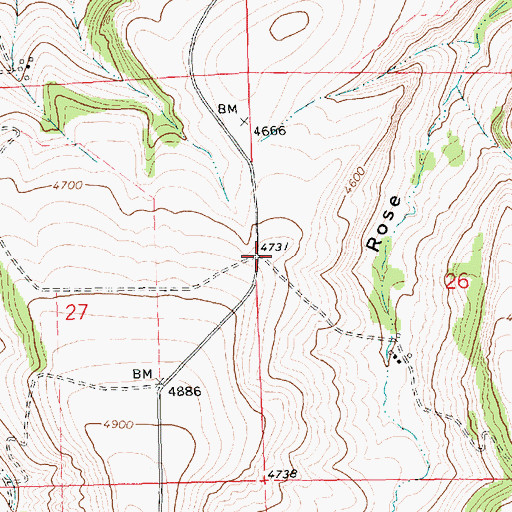 Topographic Map of Fairview School (historical), MT