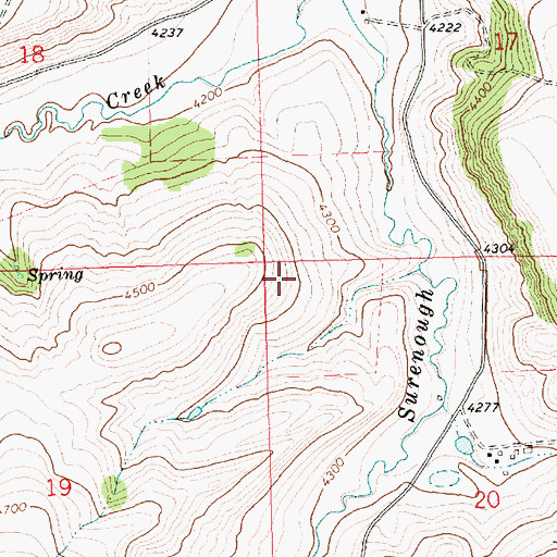 Topographic Map of Surenuff School (historical), MT
