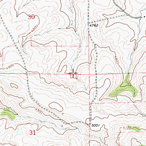 Topographic Map of Duncan Creek School (historical), MT
