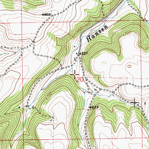 Topographic Map of Bowman School (historical), MT
