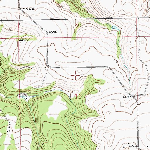 Topographic Map of Castle Butte School (historical), MT