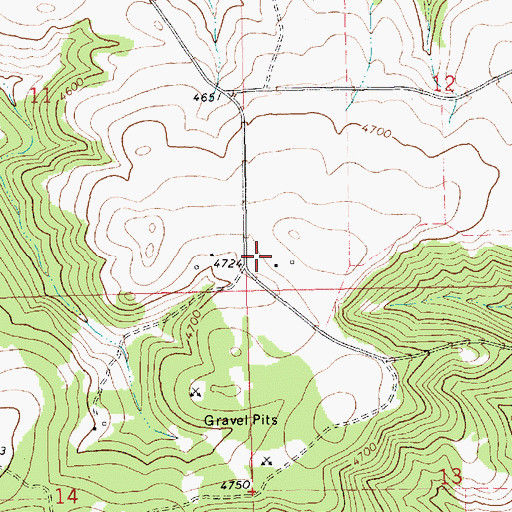 Topographic Map of Quickenden School (historical), MT