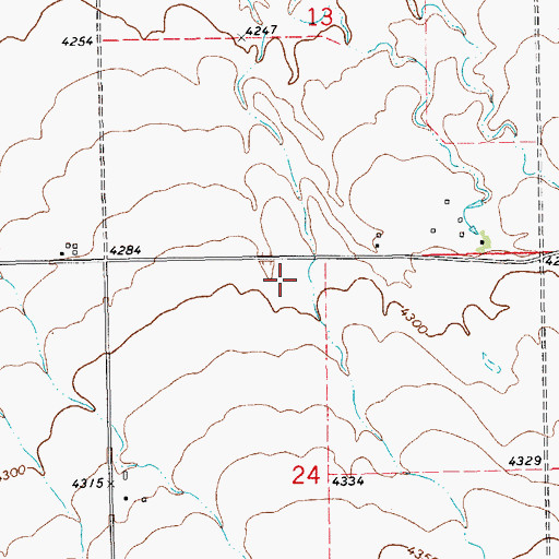 Topographic Map of Seright School (historical), MT