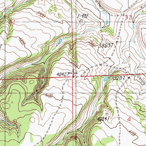 Topographic Map of Drylander School (historical), MT