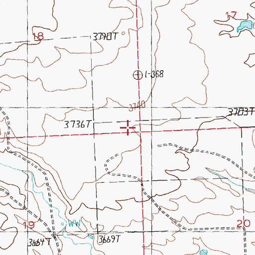 Topographic Map of Alpine School (historical), MT