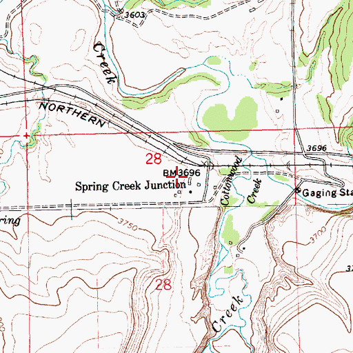 Topographic Map of McDonnell School (historical), MT