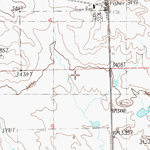 Topographic Map of New Dengel School (historical), MT