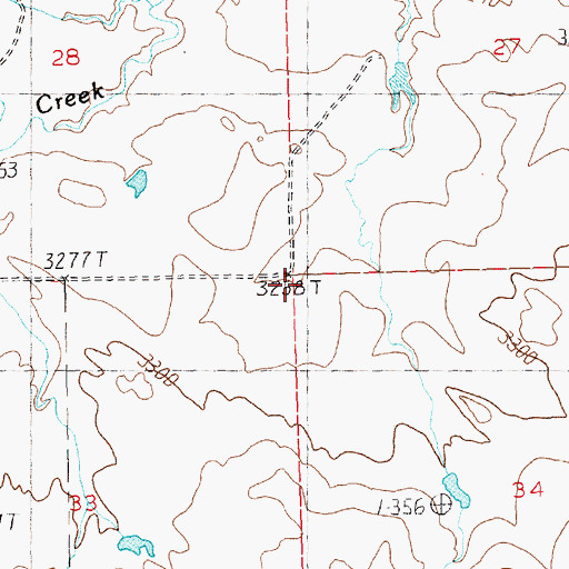 Topographic Map of Bear Creek School (historical), MT