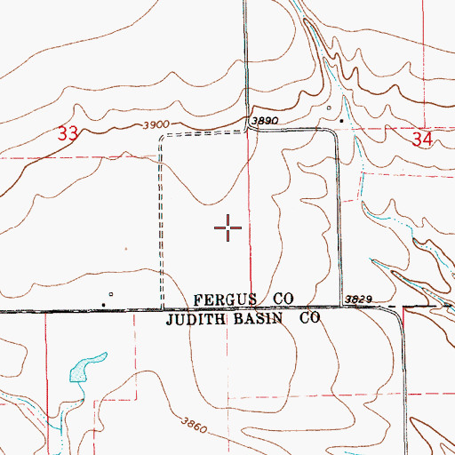 Topographic Map of Prairie View School (historical), MT