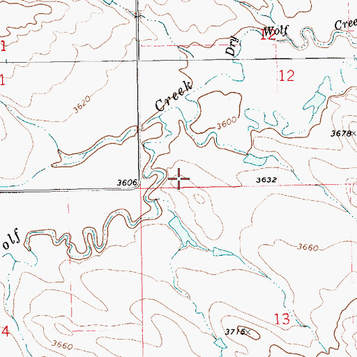 Topographic Map of Glendale School (historical), MT