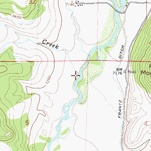 Topographic Map of McPhee Creek, CO