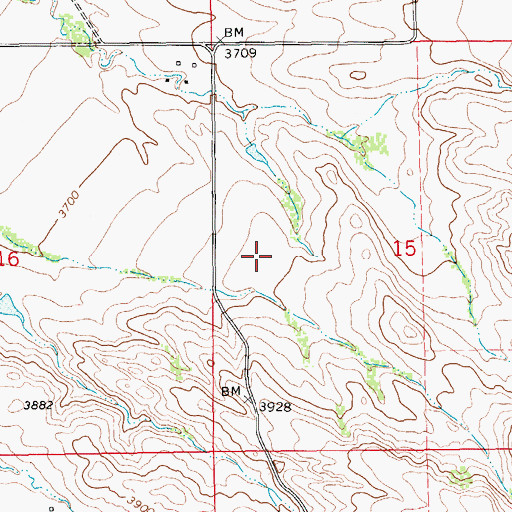 Topographic Map of Plum Creek School (historical), MT
