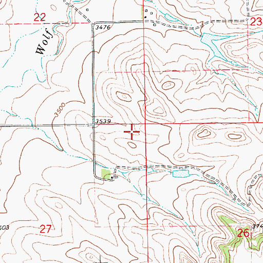Topographic Map of Washington Bench School (historical), MT