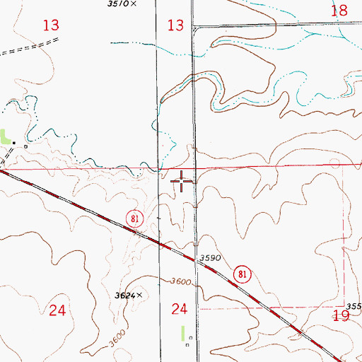 Topographic Map of Stone School (historical), MT