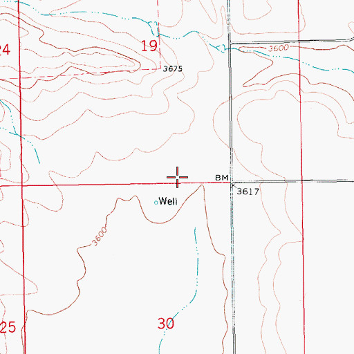 Topographic Map of Alton School (historical), MT