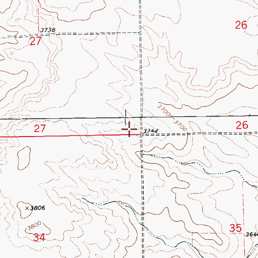 Topographic Map of Strong School (historical), MT