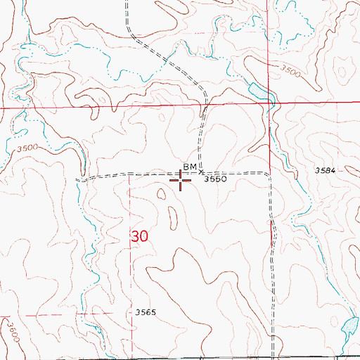 Topographic Map of Babbitt School (historical), MT