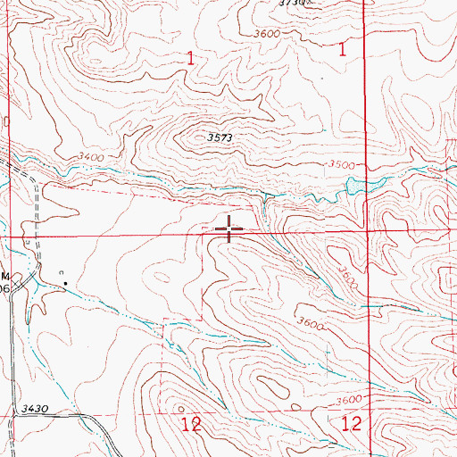 Topographic Map of Cavanaugh School (historical), MT