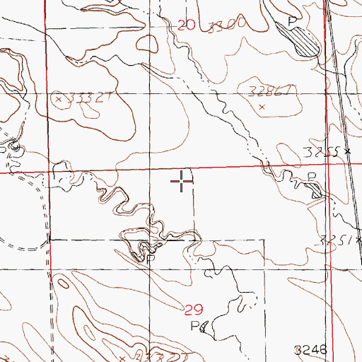 Topographic Map of Butte View School (historical), MT
