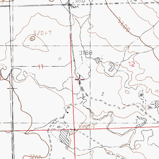 Topographic Map of Box Elder School (historical), MT