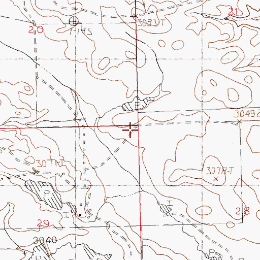 Topographic Map of Dory School (historical), MT