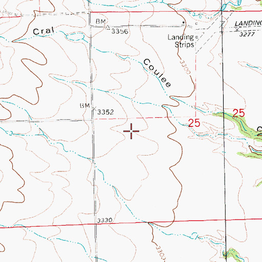 Topographic Map of Bear Spring School (historical), MT