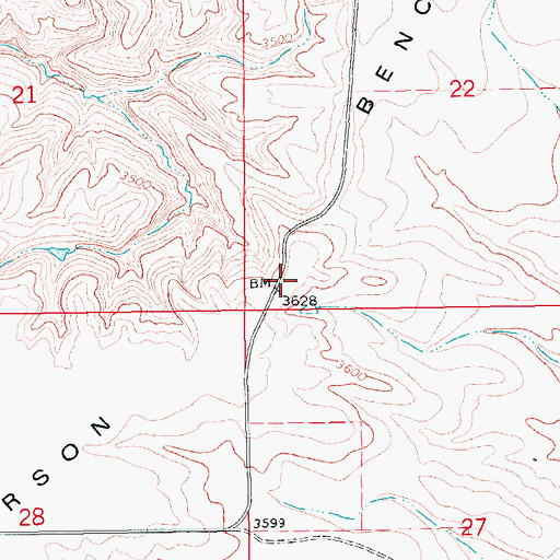Topographic Map of Illinois School (historical), MT