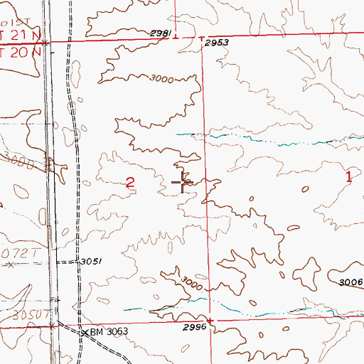 Topographic Map of Bundane School (historical), MT