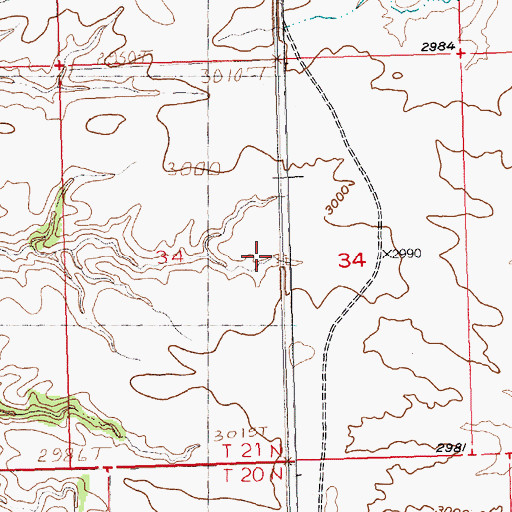 Topographic Map of Indian Butte School (historical), MT