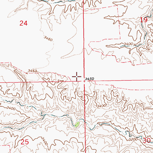 Topographic Map of South School (historical), MT
