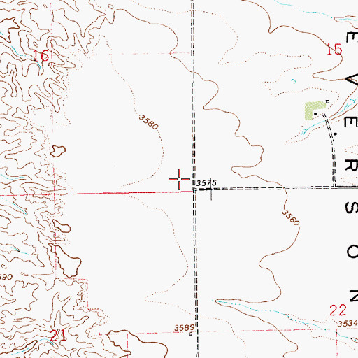 Topographic Map of Pleasant View School (historical), MT