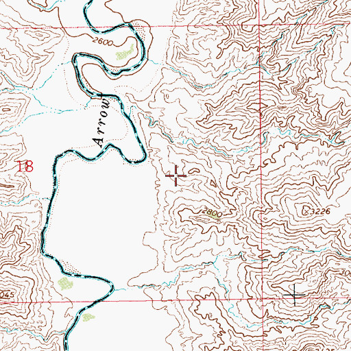 Topographic Map of Coppedge School (historical), MT
