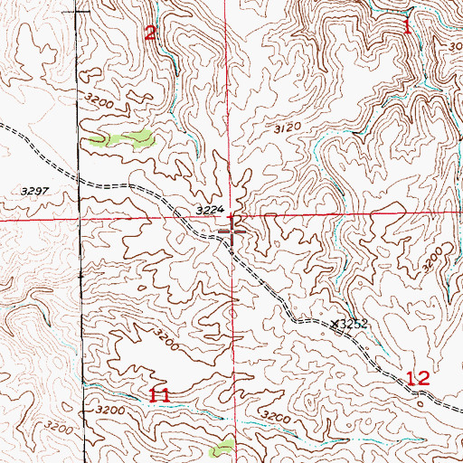 Topographic Map of Number Three School (historical), MT