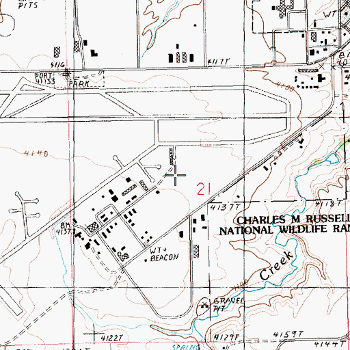 Topographic Map of D'Autremont Complex, MT